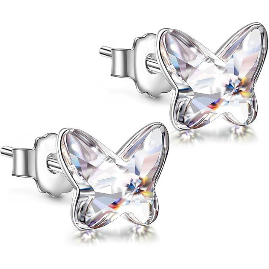   Monemel Swarovski minik Kelebek Küpe
